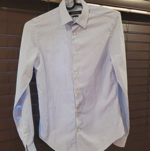 Men's Light Blue Zara Dress Shirt - Like New - Size Small